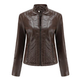 Jaqueta Feminina Estilo Biker com Zíper Luxy - (Promoção de Inverno 2026)