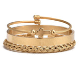 Conjunto 3 Pulseiras Crucifixo PAI NOSSO