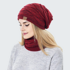 Gorro e Protetor de Pescoço Lã Feminino