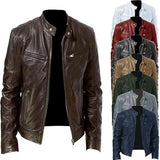 Jaqueta de Couro Masculina Racer