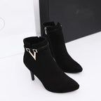 Bota de Couro Elegance Grace
