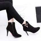 Bota de Couro Elegance Grace