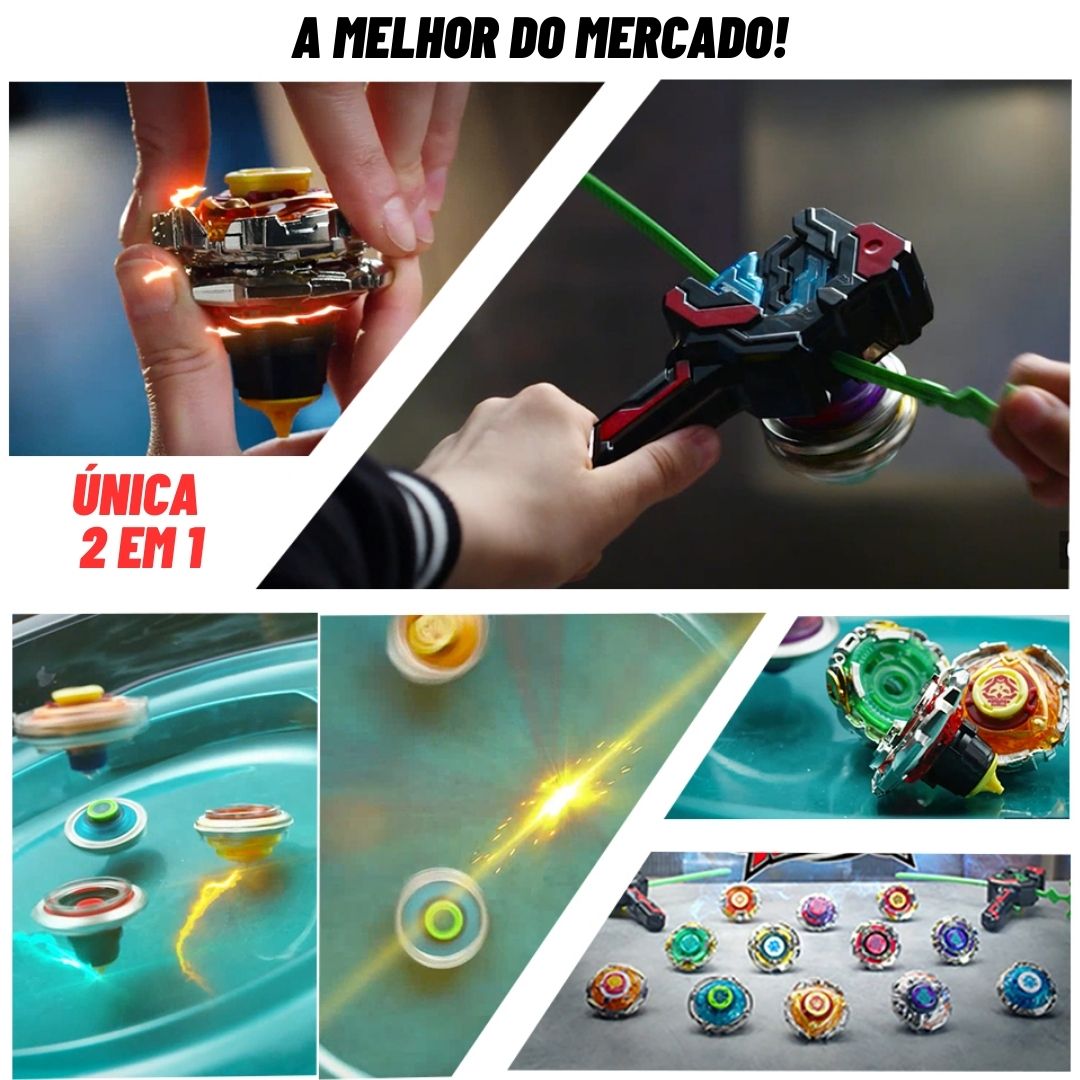 Beyblade Raro - Série 2 em 1 - Se Torne o Maior Campeão!