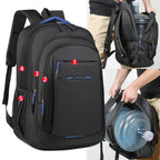 Mochila de Viagem Resistente para Notebook com Compartimento Acolchoado, Impermeável e Múltiplos Bolsos