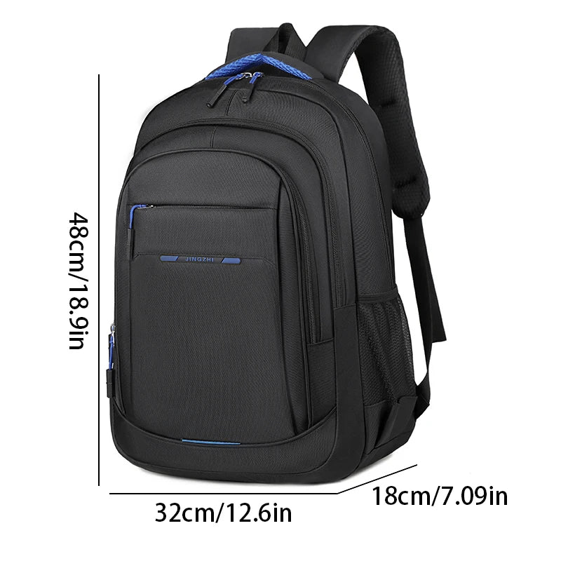Mochila de Viagem Resistente para Notebook com Compartimento Acolchoado, Impermeável e Múltiplos Bolsos