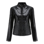 Jaqueta Feminina Estilo Biker com Zíper Luxy - (Promoção de Inverno 2026)