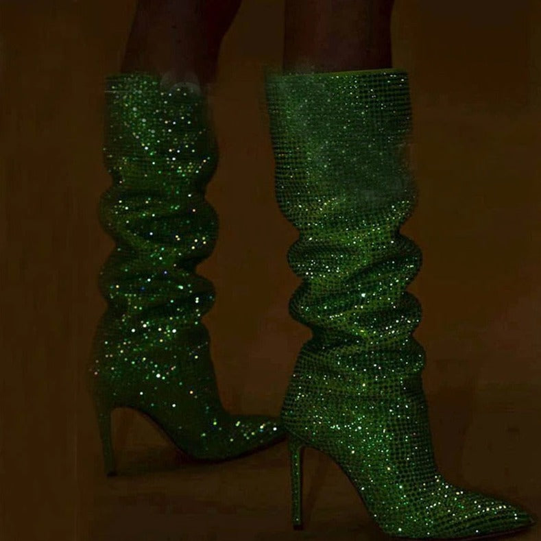 Bota Feminina LuxeGlam Shine