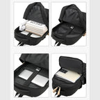Mochila Executiva para Notebook com Alças Ajustáveis e Múltiplos Compartimentos — Ideal para Viagem e Estudos