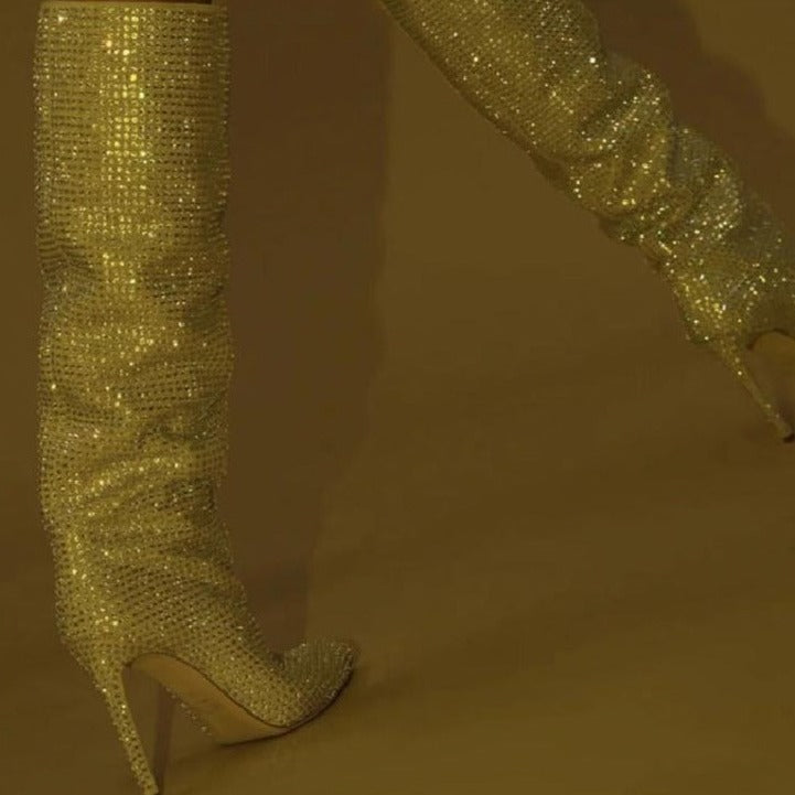Bota Feminina LuxeGlam Shine