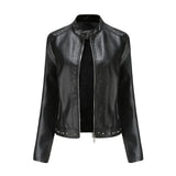 Jaqueta Feminina Estilo Punk Rock com Gola Alta - (Promoção de Inverno 2026)