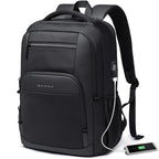 Mochila Impermeável Para Notebook 15,6” com Porta USB e Bolso Lateral em Malha