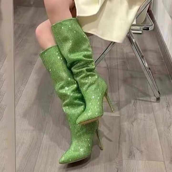 Bota Feminina LuxeGlam Shine