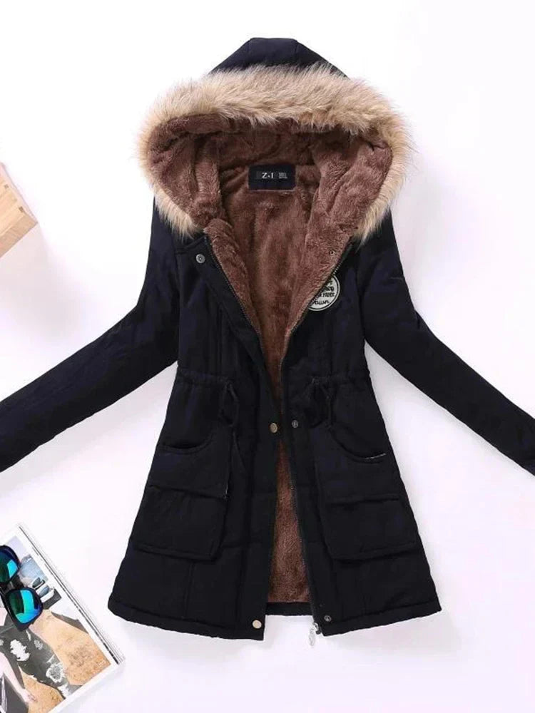 Jaqueta Parka Feminina Acolchoada com Saphira