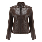 Jaqueta Feminina Estilo Biker com Zíper Luxy - (Promoção de Inverno 2026)