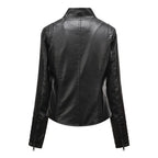 Jaqueta Feminina Slim com Gola Alta Estilo Biker - (Promoção de Inverno 2026)