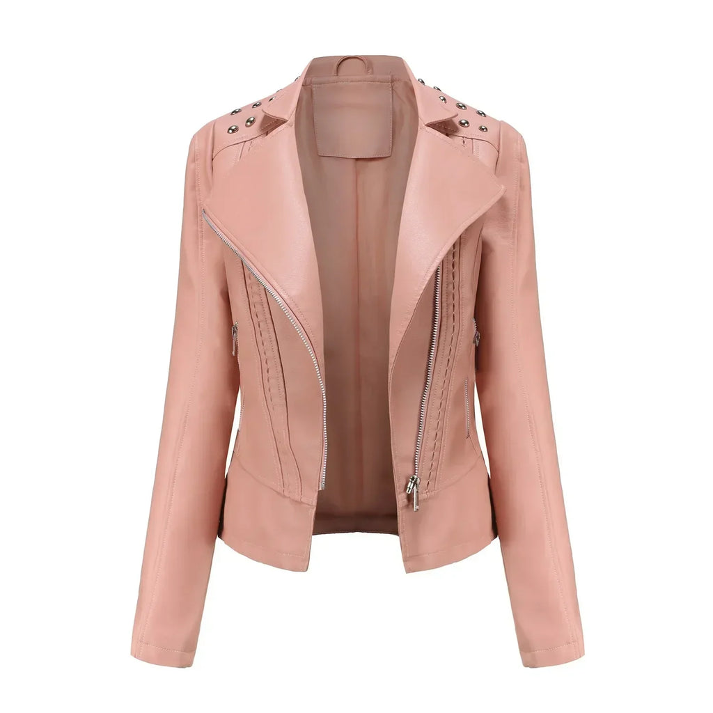 Jaqueta Feminina Fashion Style Estilo Biker com Zíper - (Promoção de Inverno 2026)