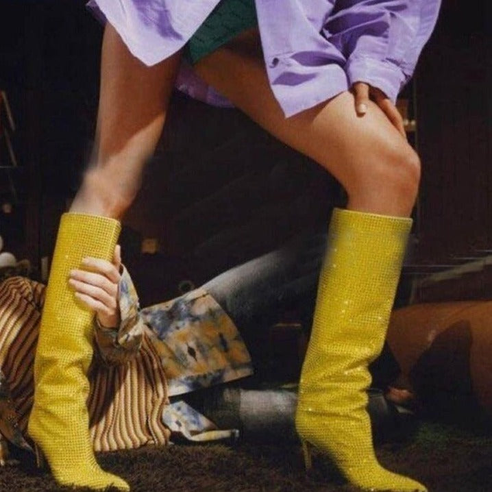 Bota Feminina LuxeGlam Shine