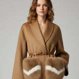 Blusão Feminina de Inverno com Bolsos Toque de Cashmere – (Promoção de Inverno 2026)