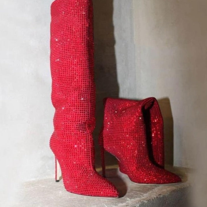 Bota Feminina LuxeGlam Shine
