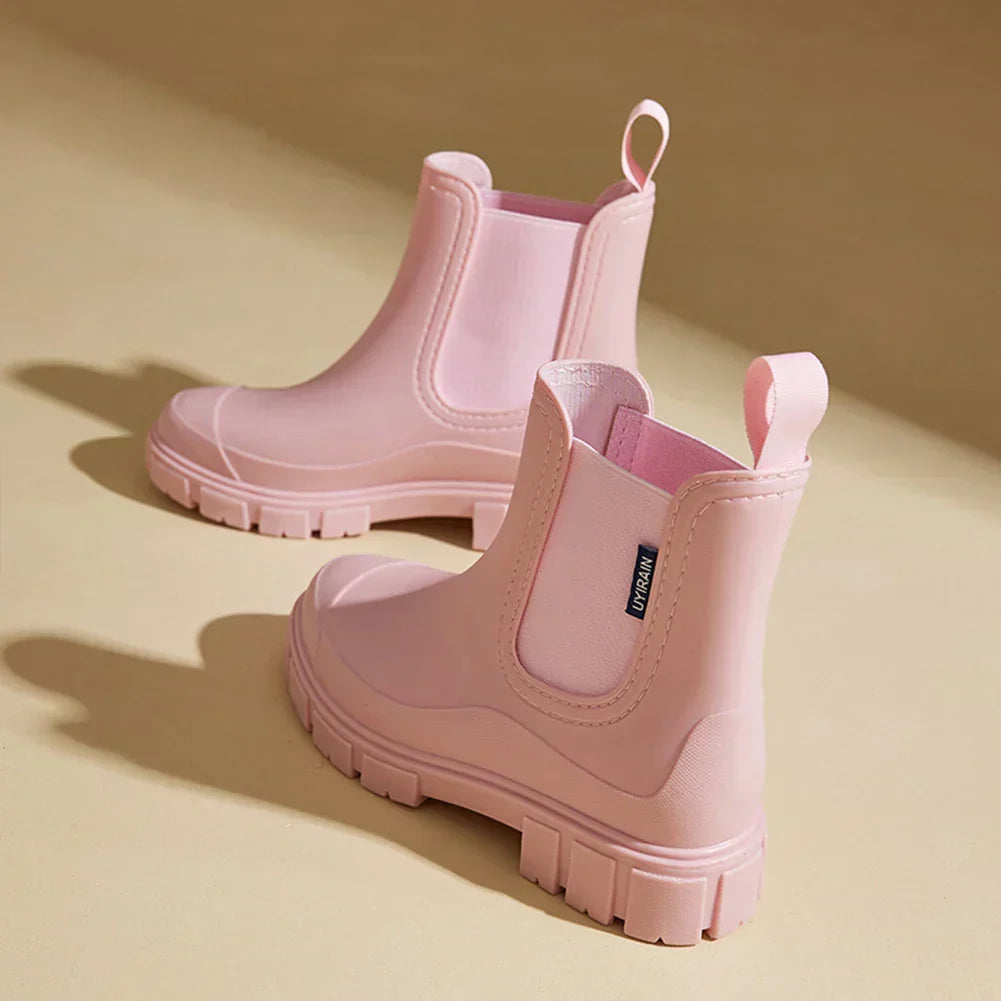 Bota Feminina Impermeável Tendência Design Moderno