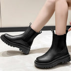 Bota de Couro Estilo Coturno Maggie