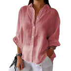 Camisa Cassandra em Linho de Algodão [Compre 1 Leve2]
