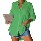 Camisa Cassandra em Linho de Algodão [Compre 1 Leve2]