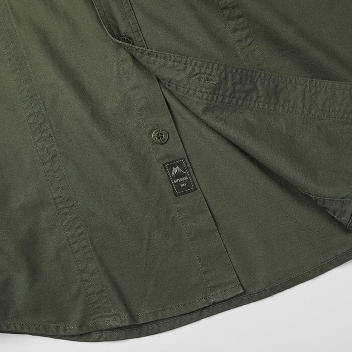 Camisa Comprida Military - Original + Relógio À Prova D’Água [Brinde]