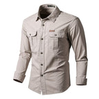 Camisa Comprida Military - Original + Relógio À Prova D’Água [Brinde]