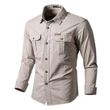 Camisa Comprida Military - Original + Relógio À Prova D’Água [Brinde]