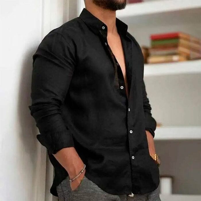 Camisa de Linho Premium Masculino