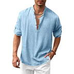 Camisa de Manga Comprida Masculina Hawaiian