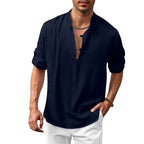Camisa de Manga Comprida Masculina Hawaiian