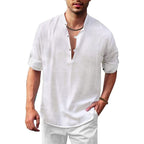 Camisa de Manga Comprida Masculina Hawaiian