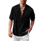 Camisa de Manga Comprida Masculina Hawaiian