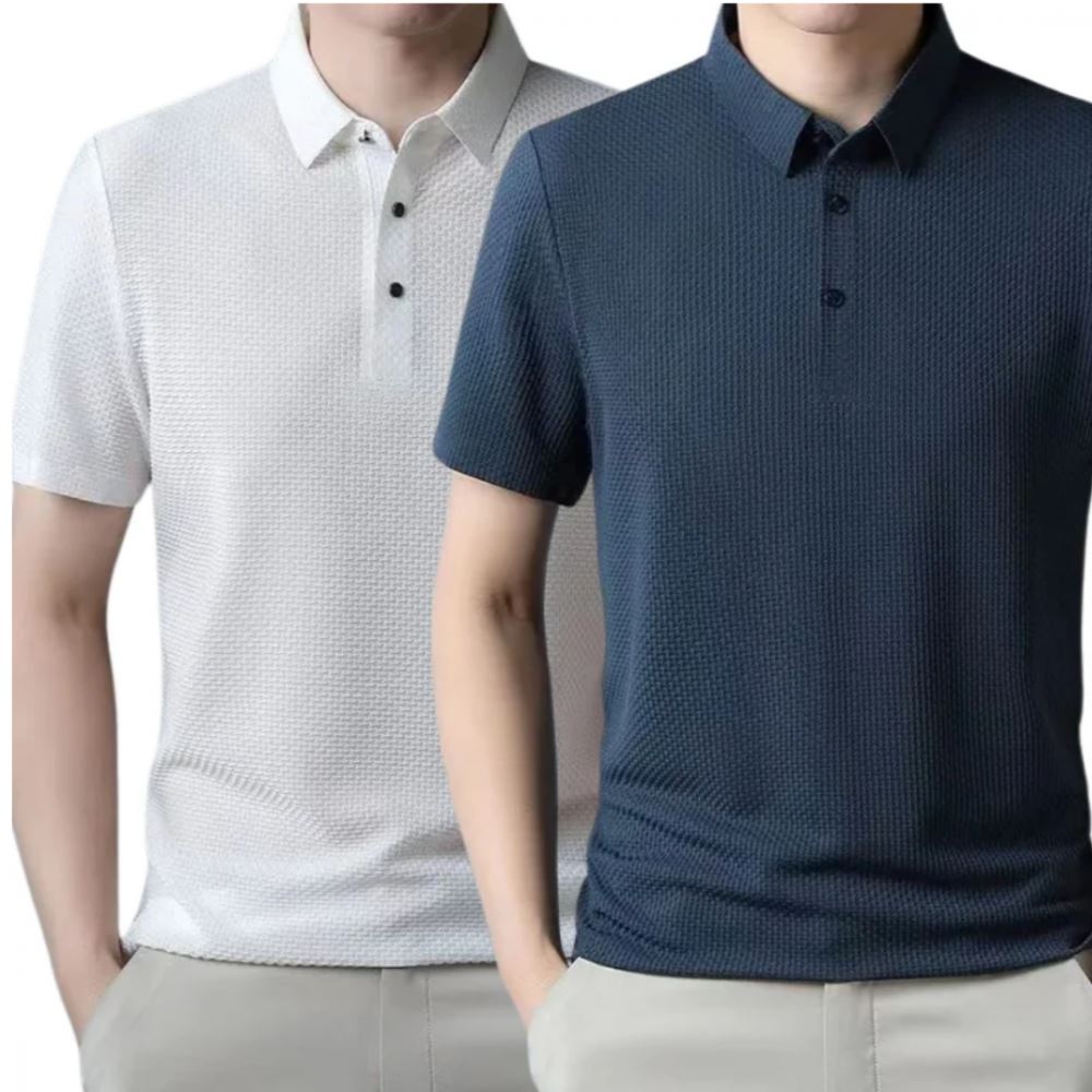 Camisa Polo Brisa Seda Gelo - [Pague 1 Leve 2]