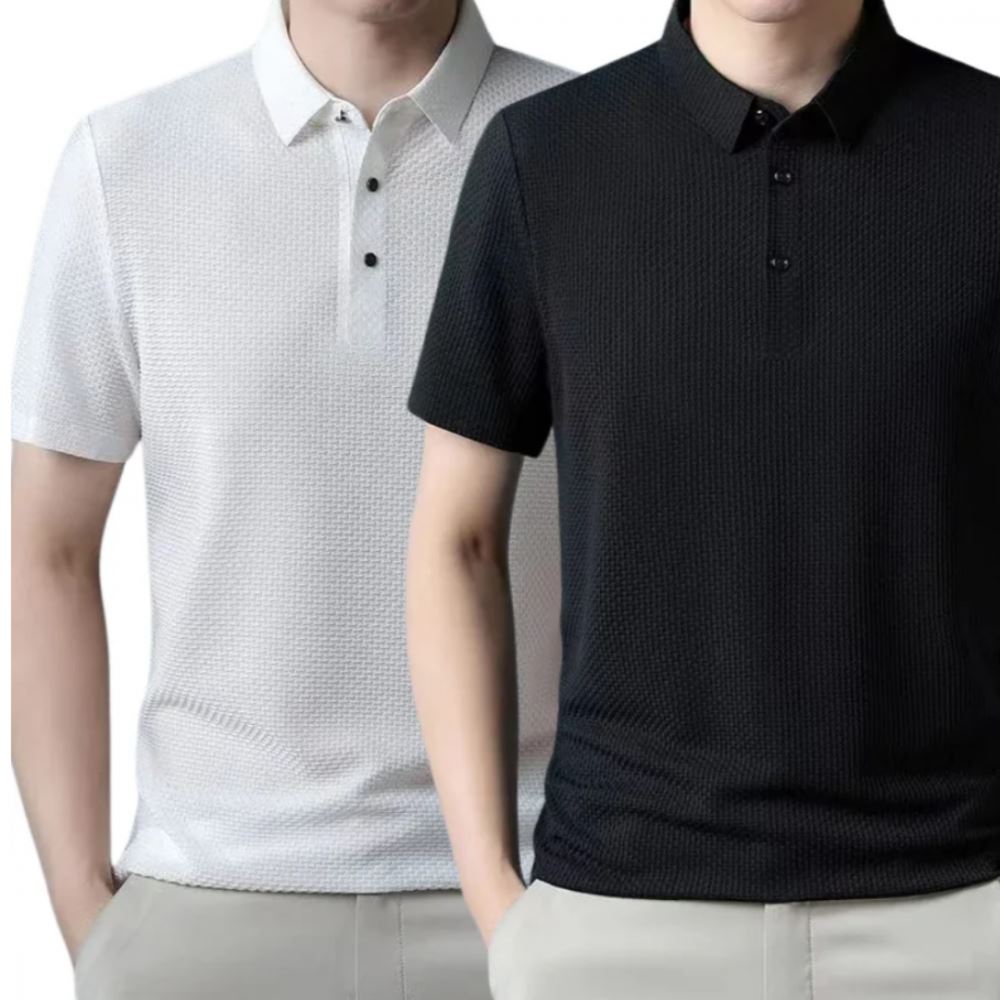 Camisa Polo Brisa Seda Gelo - [Pague 1 Leve 2]