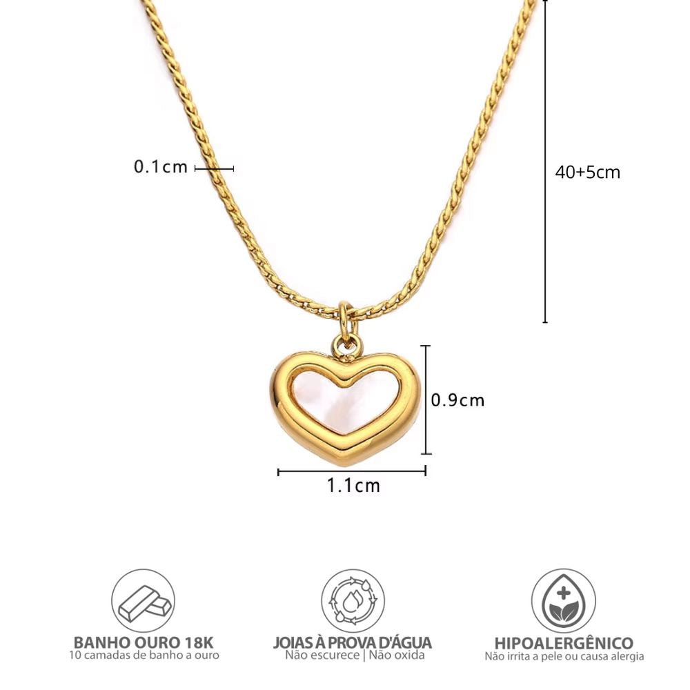 Colar Amor Eterno com Pérola – Presente para Neta