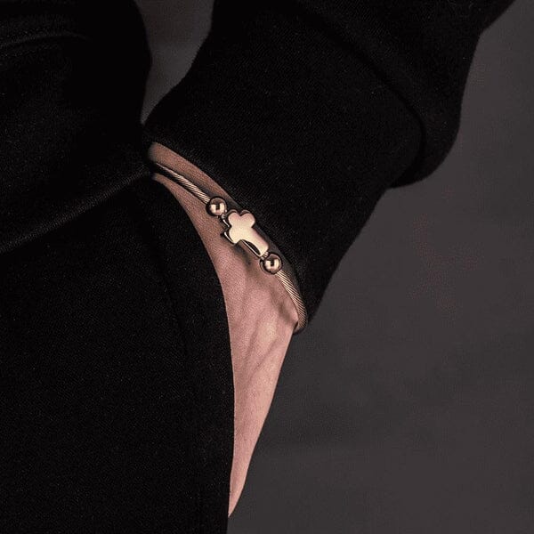 Conjunto 3 Pulseiras Crucifixo PAI NOSSO