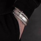 Conjunto 3 Pulseiras Crucifixo PAI NOSSO