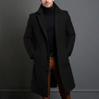 Sobretudo Masculino de Inverno em Mistura de Lã – Estilo Sofisticado