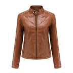 Jaqueta Feminina Estilo Biker com Zíper Luxy - (Promoção de Inverno 2026)