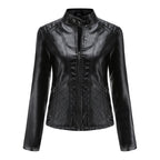 Jaqueta Feminina Estilo Biker com Zíper Luxy - (Promoção de Inverno 2026)