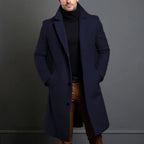 Sobretudo Masculino de Inverno em Mistura de Lã – Estilo Sofisticado