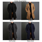 Sobretudo Masculino de Inverno em Mistura de Lã – Estilo Sofisticado