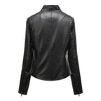 Jaqueta Feminina Slim com Gola Alta Estilo Biker - (Promoção de Inverno 2026)