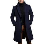 Sobretudo Masculino de Inverno em Mistura de Lã – Estilo Sofisticado