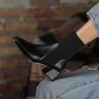 Bota de Couro Salto Bloco Euphoric
