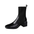 Bota de Couro Salto Bloco Euphoric