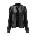 Jaqueta Feminina Estilo Punk Rock com Gola Alta - (Promoção de Inverno 2026)